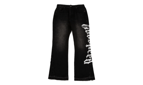 OG Logo Flared Denim Jeans "Grey Wash" GS116
