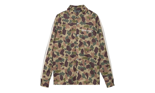 Camo Track Shirt "Military / White" PMGA104F21FAB0055601
