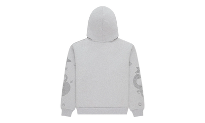 Rhinestone Beluga Hoodie "Grey" SP5der309
