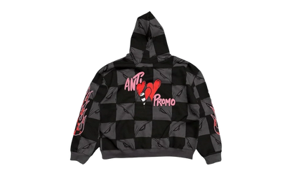 Anti Promo 99 Eyes ATL Flame Hooded Sweatshirt "Black / Grey" MB15
