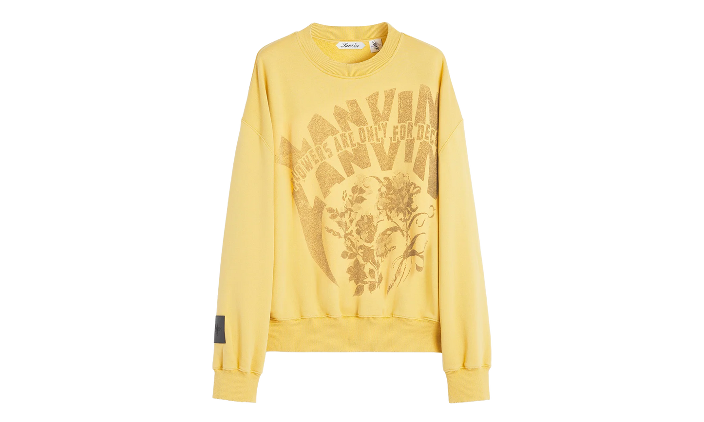 PRINTED COTTON SWEATSHIRT "Yellow" RU SS0016 J120 P24 810