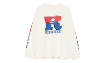 Split Petrol Logo Long-Sleeve Tee "Vintage White" RHPS26TT17012