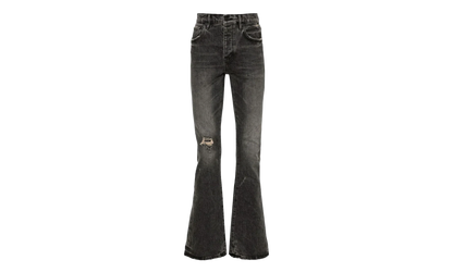 Vintage Flare Blowout Denim Jeans "Light Black" P004 VFLB324