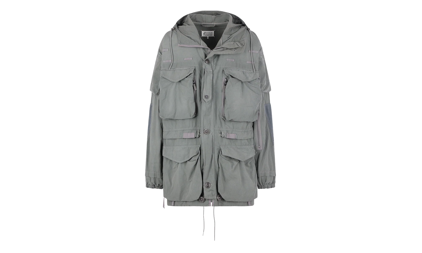 Cargo Pockets Ripstop Coat "Sage" S50AM0653M35685809