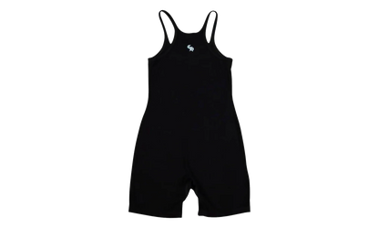 Ribbed Embroidered Romper "Black" CHRM1015