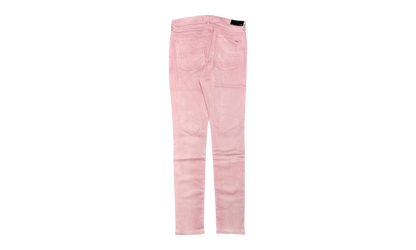 MX1 Leather Patch Sprayed Jeans "Pink White" SS23MDS013 651