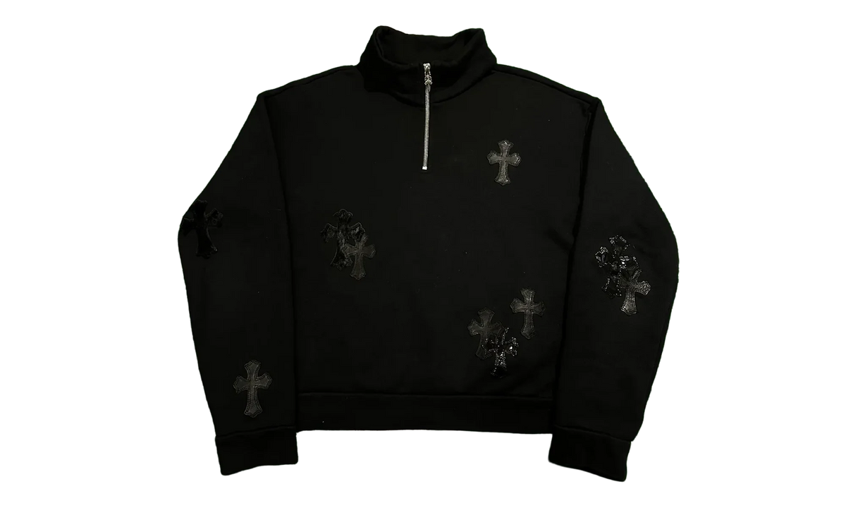 Cross Patch Quarter Zip "Black" CHRM0834