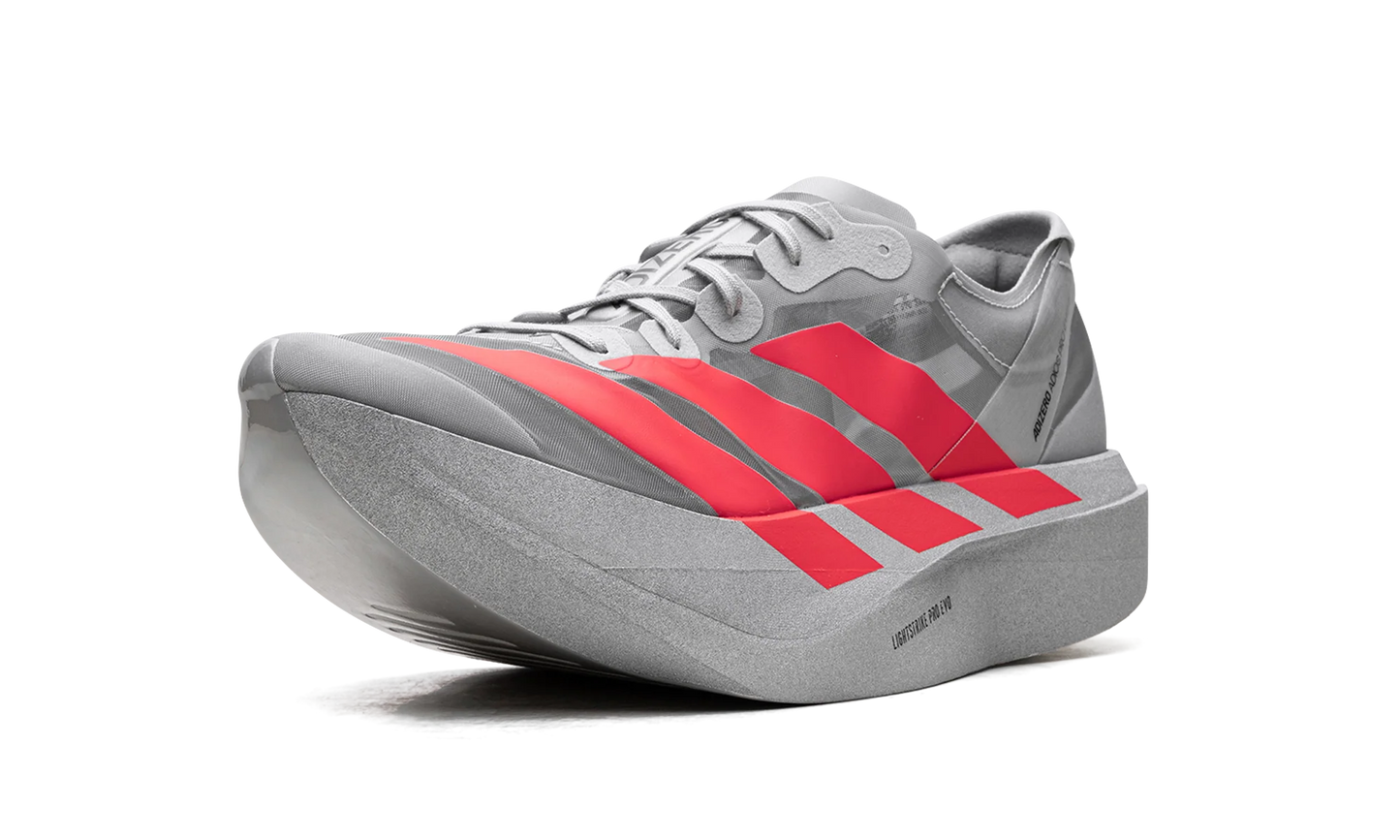 Adizero Adios Pro Evo 2 "Silver Metallic/Lucid Red/Grey Two" JR7259