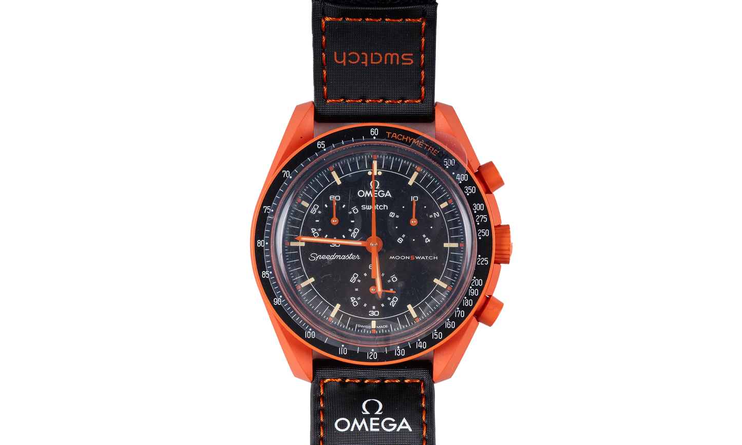 Swatch x Omega Bioceramic Moonswatch "Mission On Earth Lava" SO33O100