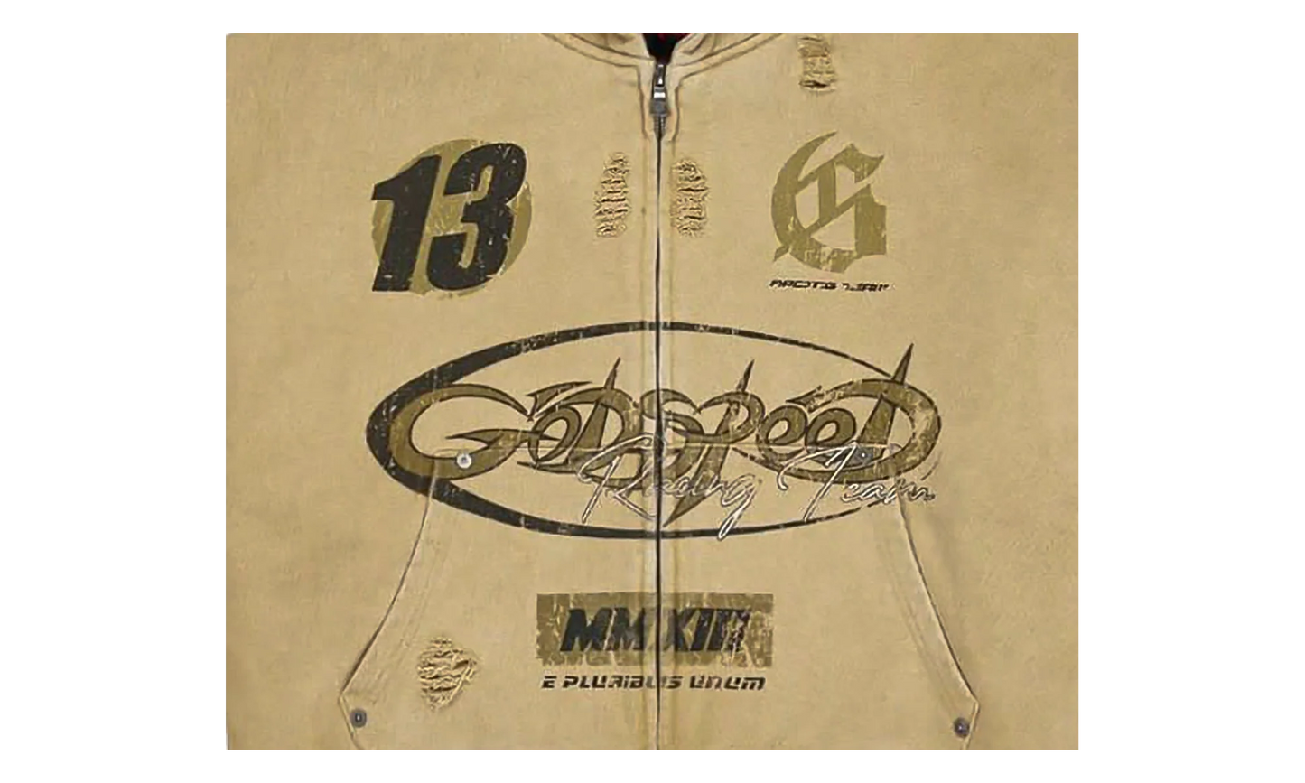 Speedway Zip Hoodie "Sand" GS061