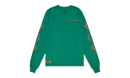 Horseshoe Cross Logo Long-Sleve "Green/Orange" CHRM0688