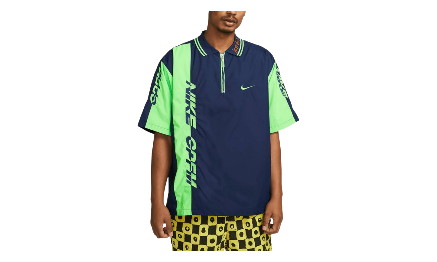 Nike x Cactus Plant Flea Market Short Sleeve Polo Shirt "Navy Green" DM4959 410