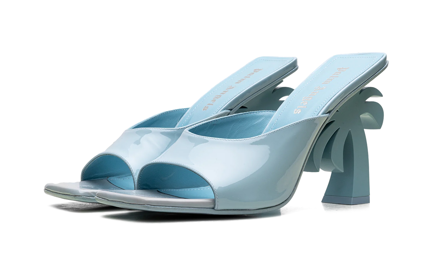 Mule Leather Heels WMNS "Blue" PWIJ003S23LEA0014000