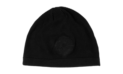 Waffle Cross Beanie Hat "Black" CHRM0785