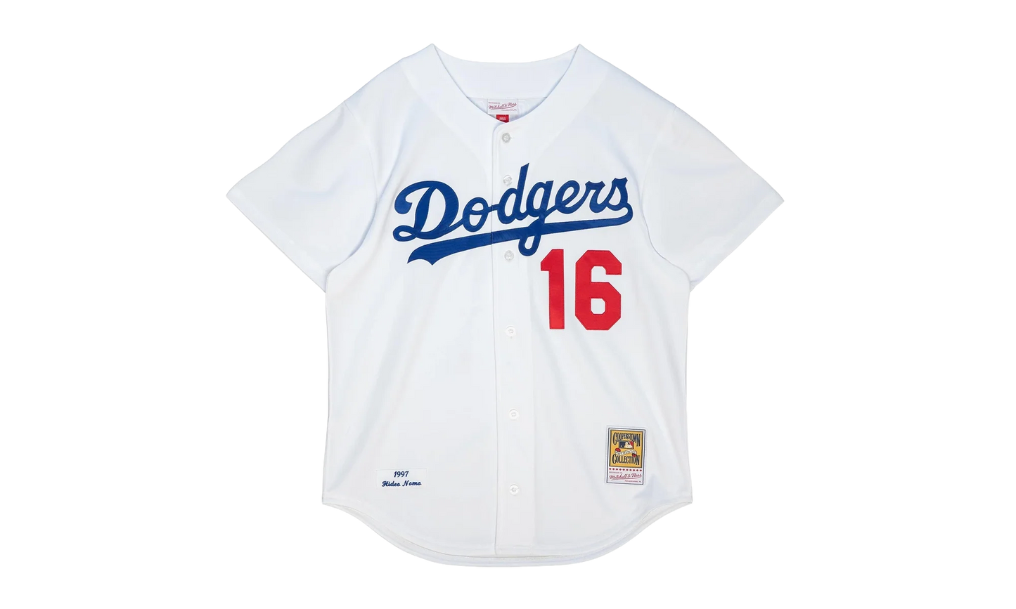 MLB Hideo Nomo Home Jersey "1997 Los Angeles Dodgers – White" AJY13362 LAD97HNOWHIT