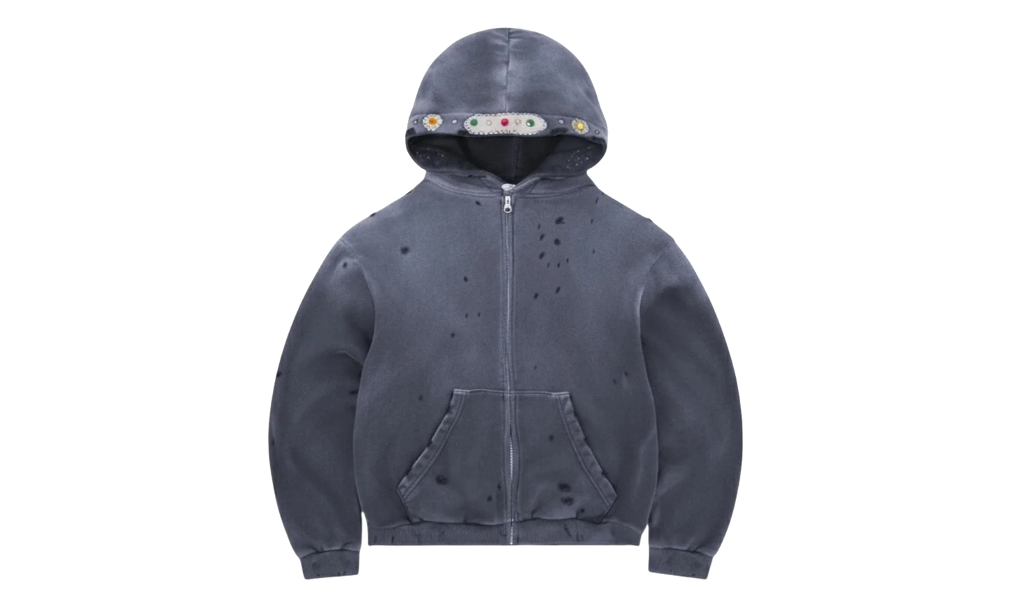 Sapphire Zip Up Hoodie "Grey" BS98