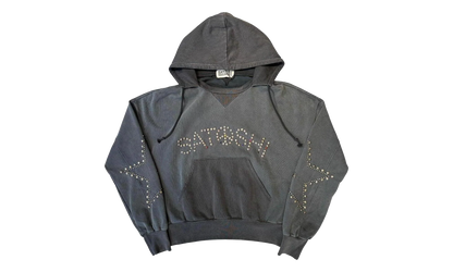 Star Studded Hoodie "Black Grey" SAT012