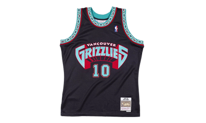 NBA Mike Bibby Reload Swingman Jersey "1998 Vancouver Grizzlies - Black" SMJYCP19289 VGRBLCK98MBI