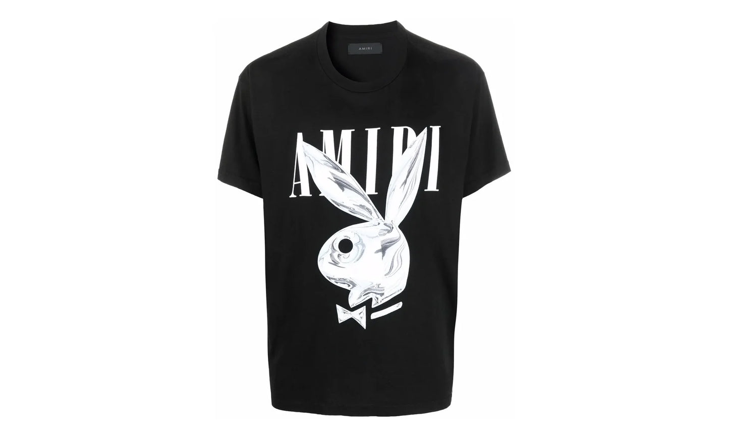 Metallic Playboy Bunny T-Shirt "Black" MJLT013 001
