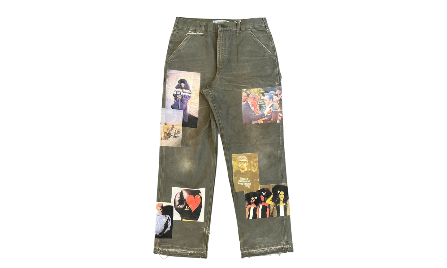 Tabloid Carpenter Trousers "Grey / Multicolor" BWA113