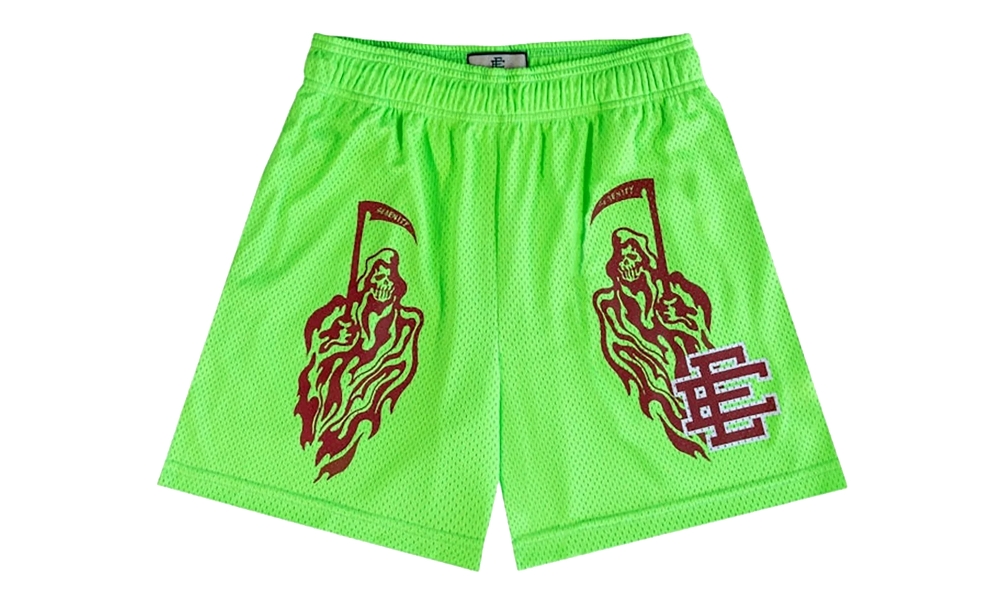 EE BASIC SHORT "WARREN LOTAS - Neon Green/ Red" EE678