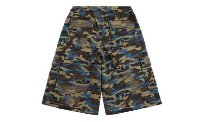 Camo Cargo Shorts "Blue" DSM S26 003