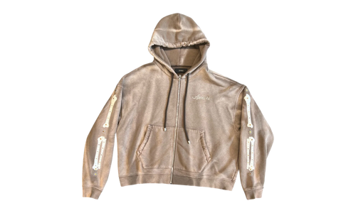 Bones Studded Zip-Up Hoodie "Brown" AWTOJR1073 210