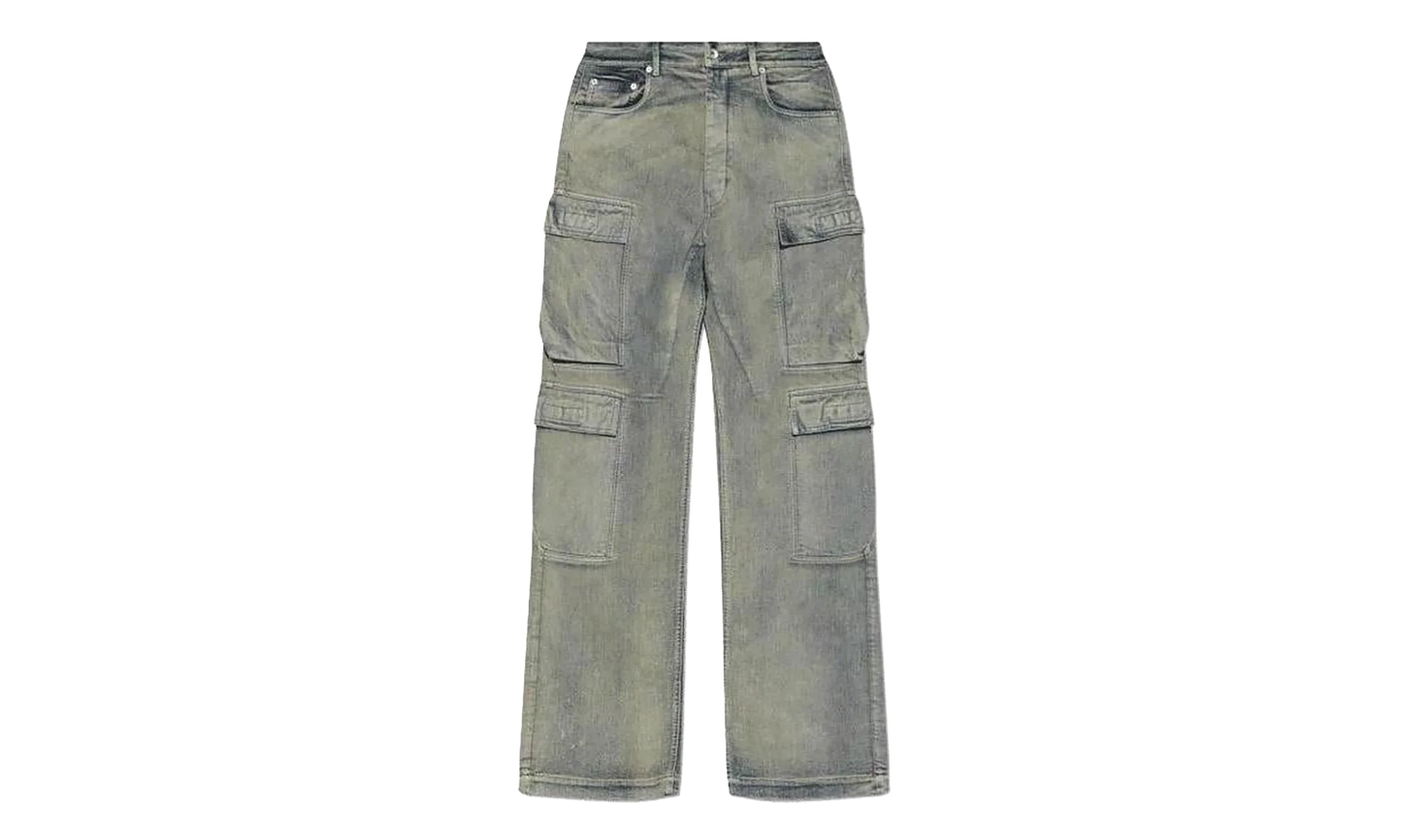 Double Cargo Jeans "Blue Faded Wash" DU02E7361 DMP BLUE