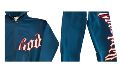 OG Logo Sweatsuit "Deep Water Blue / Red" GS057