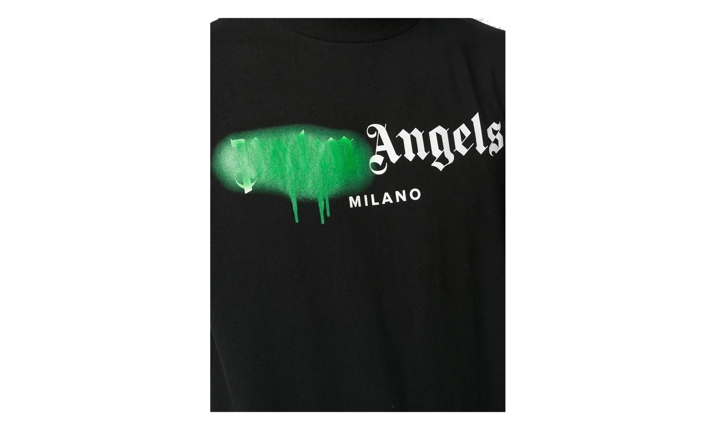 Milano Sprayed Logo T-shirt "Black" PMAA001C99JER0061055