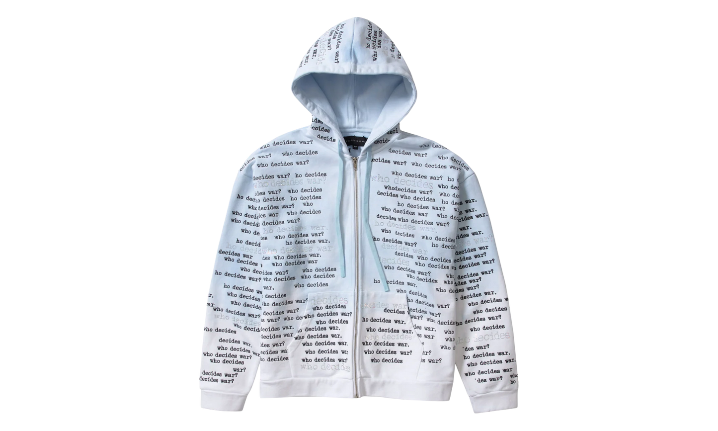 Scripture Zip Up Hoodie "Light Blue" DIGY93S3
