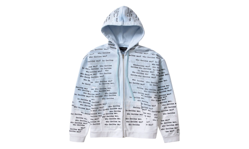 Scripture Zip Up Hoodie "Light Blue" DIGY93S3