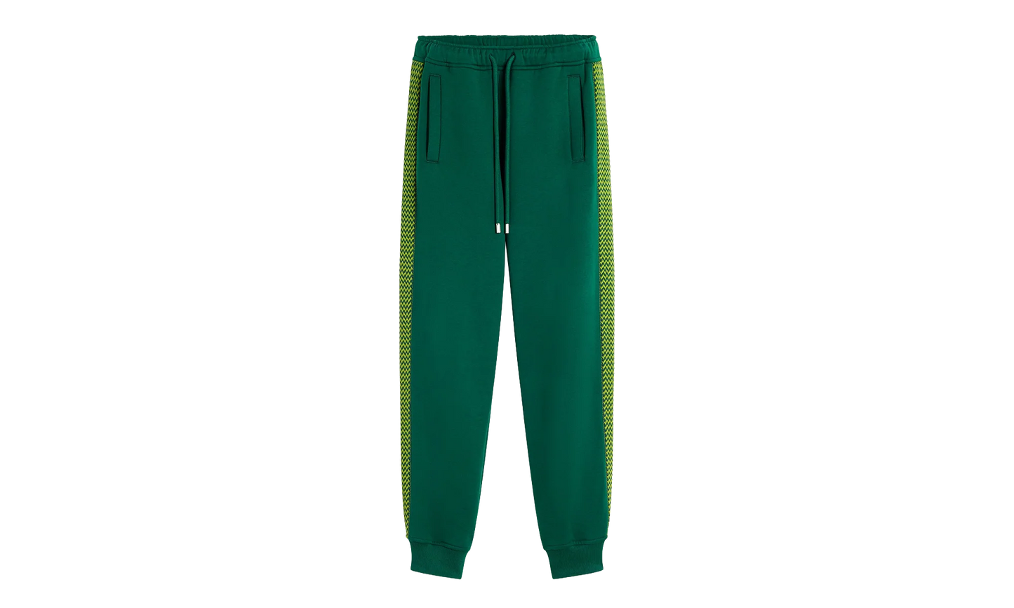 KNIT SIDE STRIPE TROUSERS "Green" RM TR0063 J212 P24 474