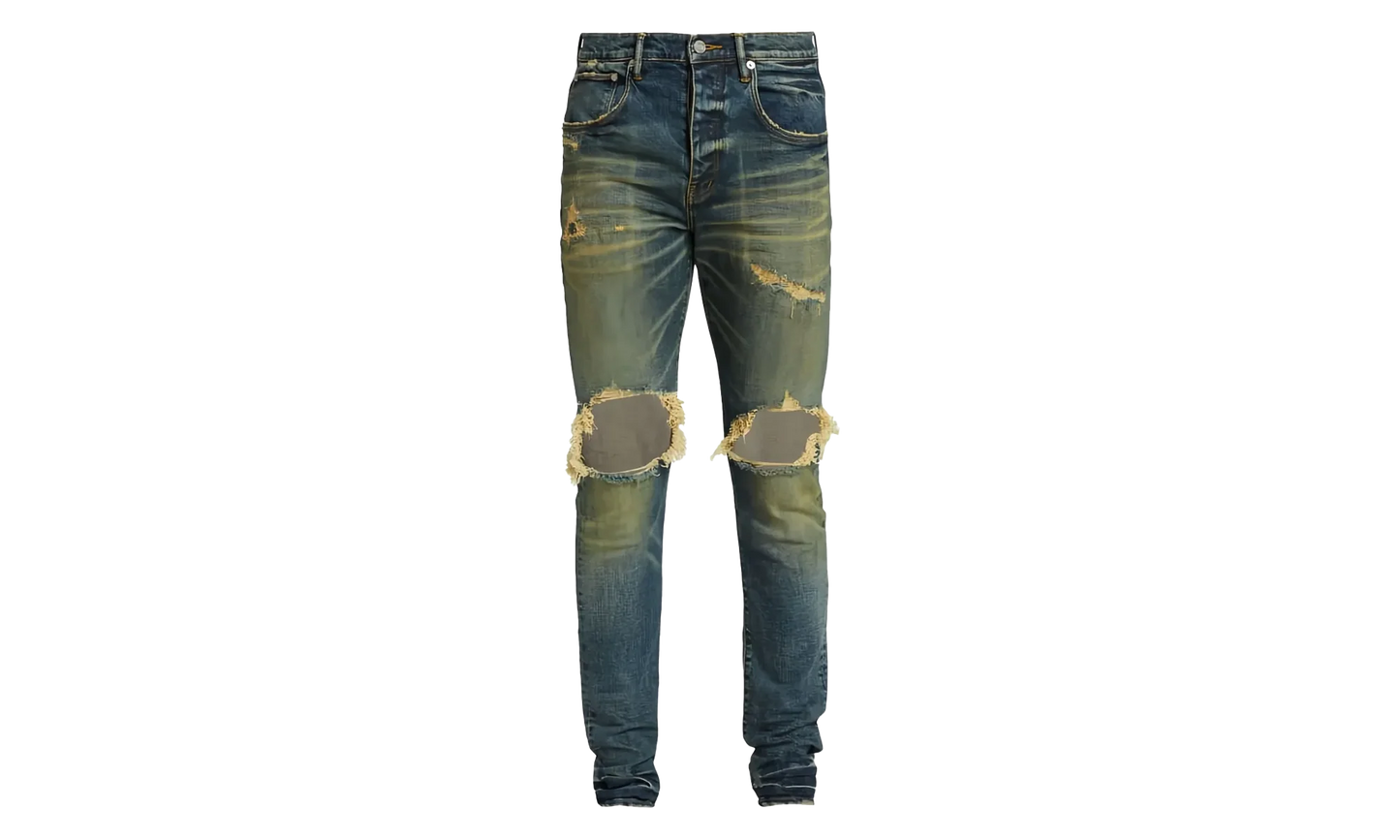 DROPPED FIT JEANS - MID RISE WITH TAPELEG "Indigo" P002 MID 34