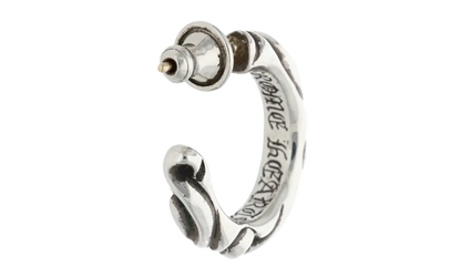 Scroll Hoop Earring "Silver" CHRM0805