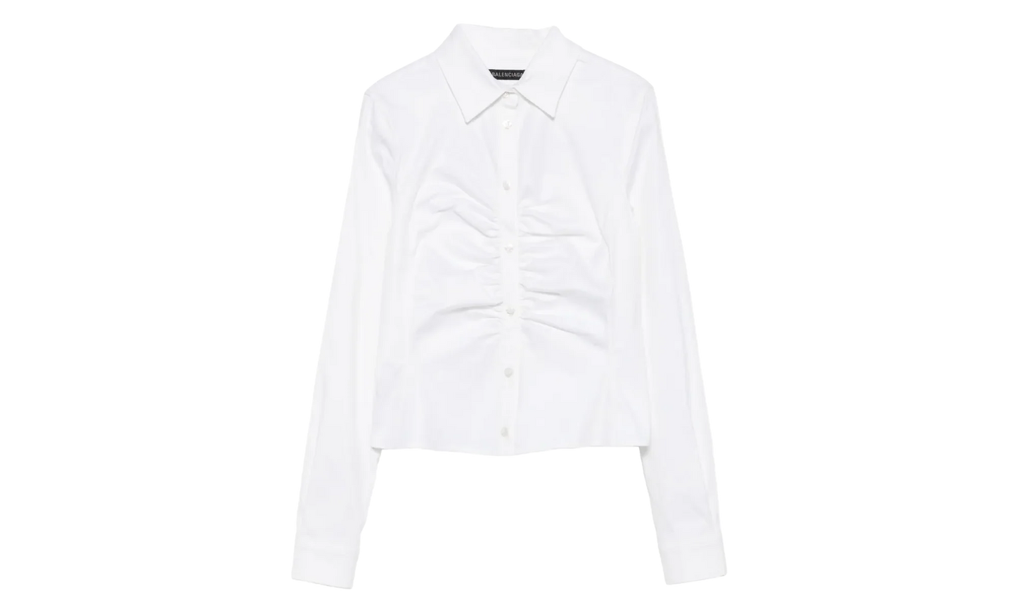 Ruched Shirt WMNS "White" 850785 TSM19 9000