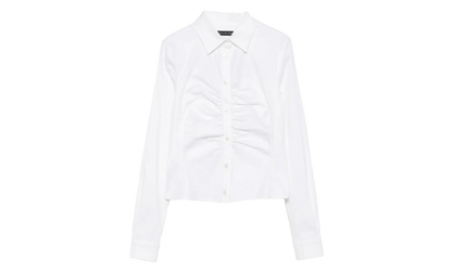 Ruched Shirt WMNS "White" 850785 TSM19 9000