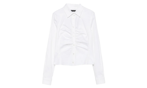 Ruched Shirt WMNS "White" 850785 TSM19 9000