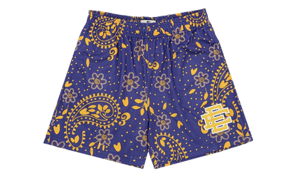EE BASIC SHORT "SS21 - Purple Paisley" EE699