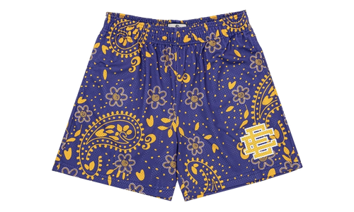 EE BASIC SHORT "SS21 - Purple Paisley" EE699