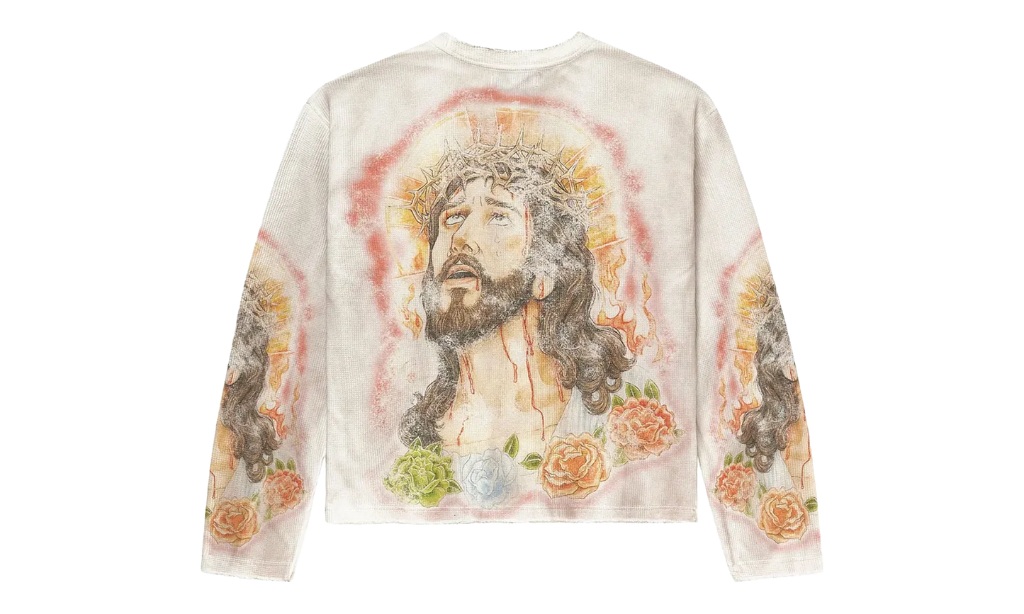 Riot Riot Thermal Sweatshirt "White" VAL86