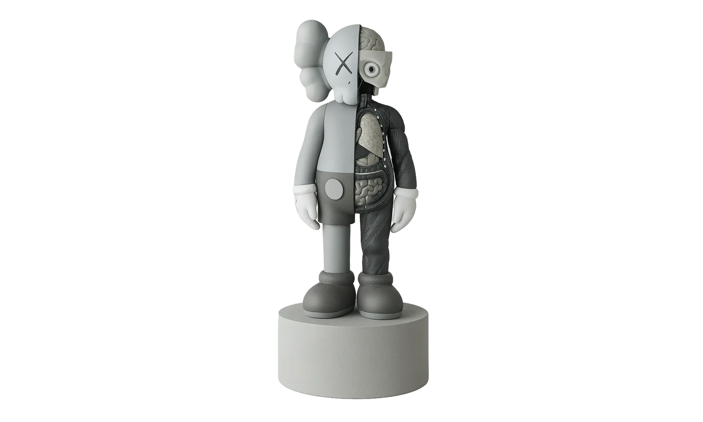 Kaws Companion Flayed Open Edition Vinyl Figure "Grey" 03929 1FW1641KCFOEV GREY