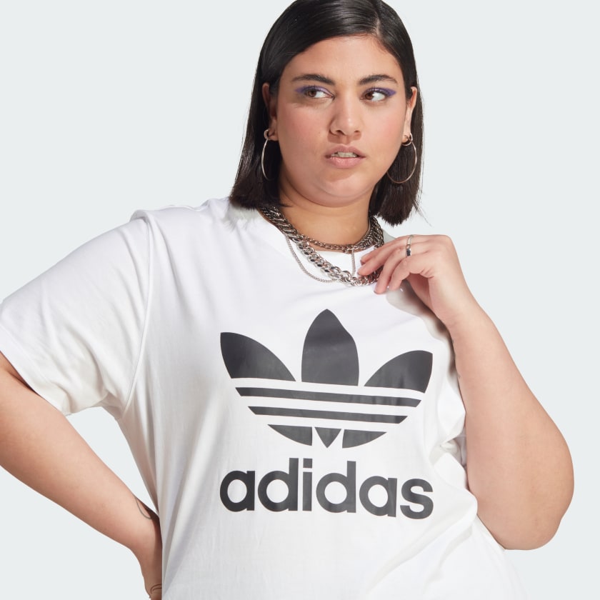 Women's adidas Adicolor Classics Trefoil Tee (Plus Size)