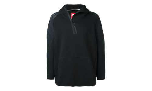 Tech Fleece Long Funnel Zip Hoodie "Black" 805655 010