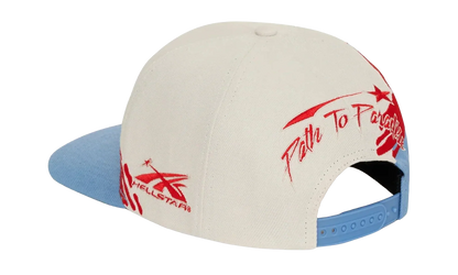 Paintbrush Snapback Hat "Red / Blue" HSR214