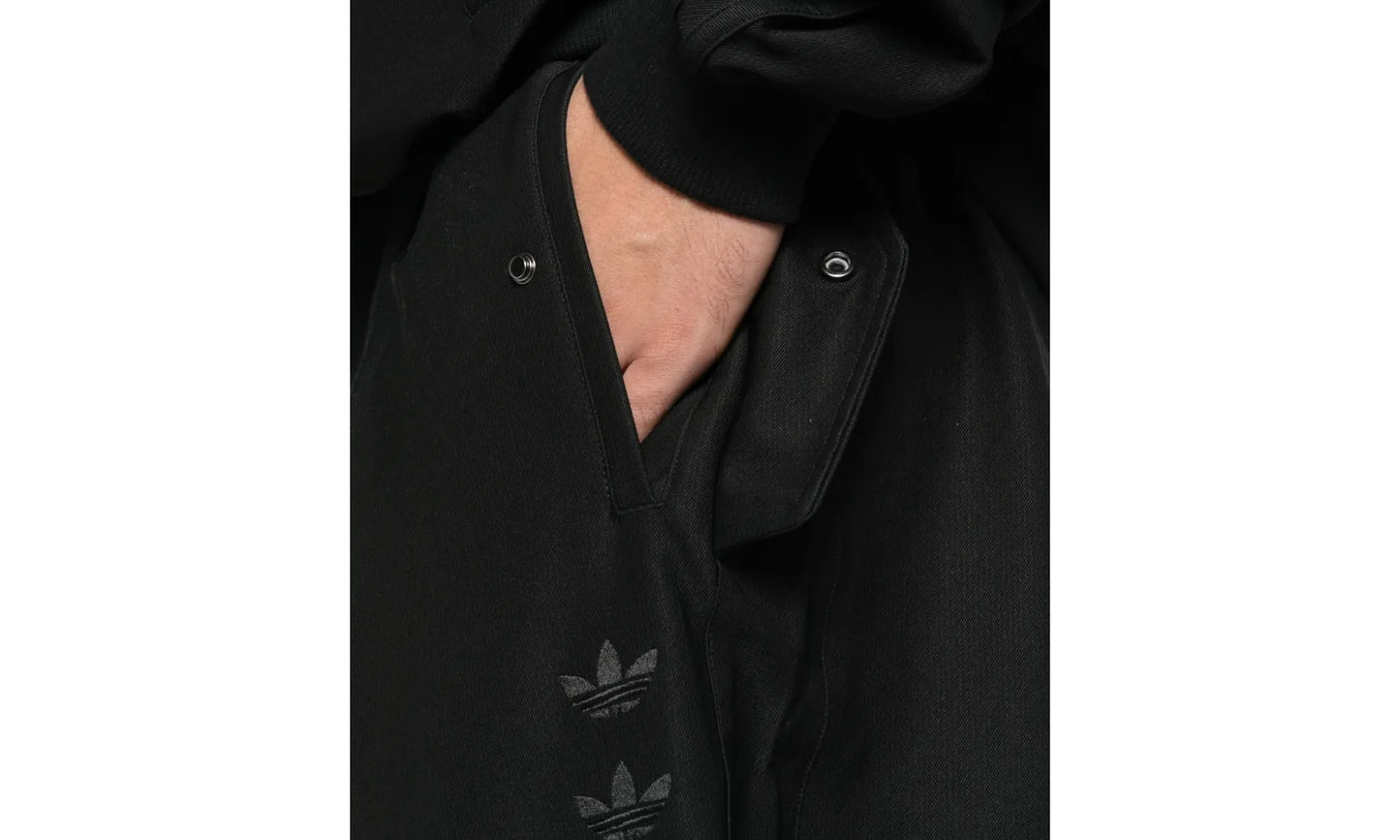 CHAVARRIA TWILL TRACK TROUSERS "Black" KD9349
