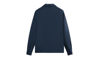 Monogram Silk Long-Sleeve Thompson Camp Shirt "Nocturnal" KHM031515 413