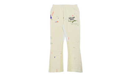GD Logo Paint Splatter Flare Sweatpants "Cream Black Multi" GDGLFSC