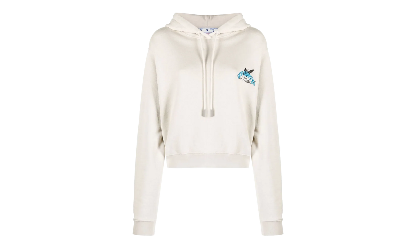 Butterfly Embroidered Hoodie WMNS "Beige" OWBB16S23JER0040944