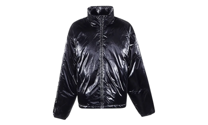 Ripstop Nylon Puffer Jacket "Metallic Black" 202HO258181F